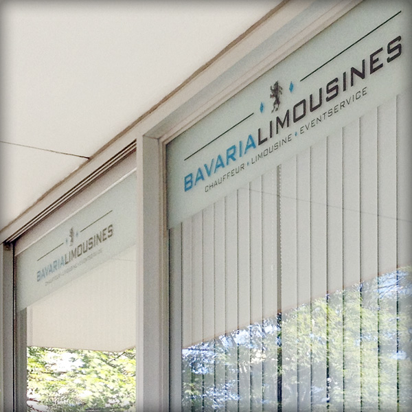 Referenz von su-pr-design: Bavaria Limousines – Fensterbeschriftung