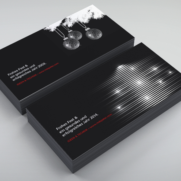 Gestaltung Weihnachtskarten für MDS PAtec Veranstaltungstechnik – Referenz von su-pr-design